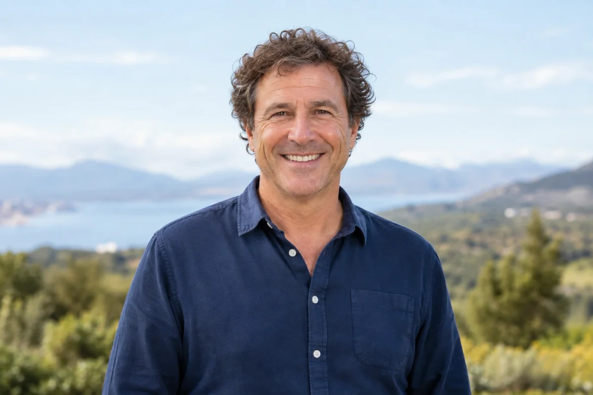 Person smiling at the camera outdoors